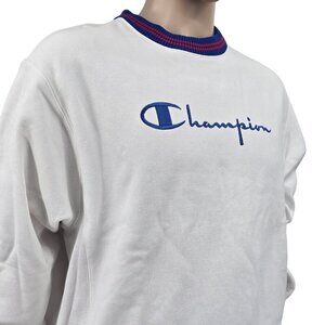 Champion Vintage Reverse Weave Spellout Logo Crewneck Sweatshirt, Mean's Medium